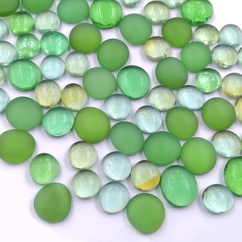 Green Glass Pebbles 0.4"-0.8"